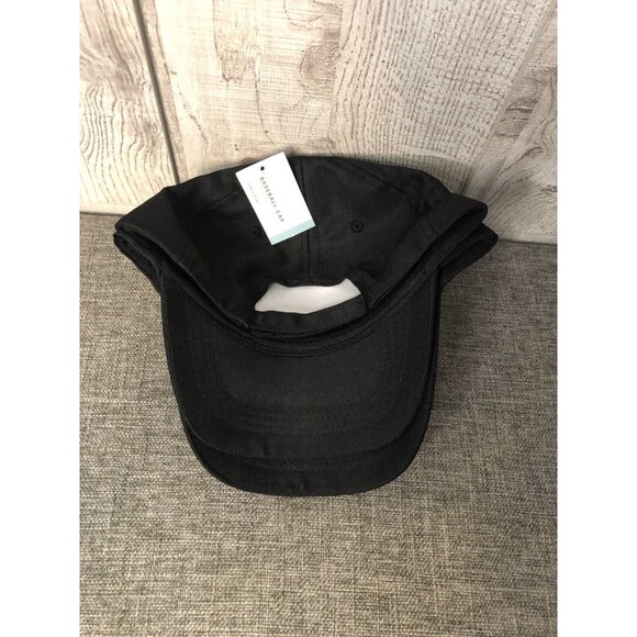 Adult Squad Black Adjustable Hat Baseball Caps Pack of 2 - Picture 3 of 3